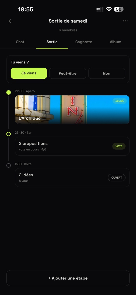 Plan à étapes