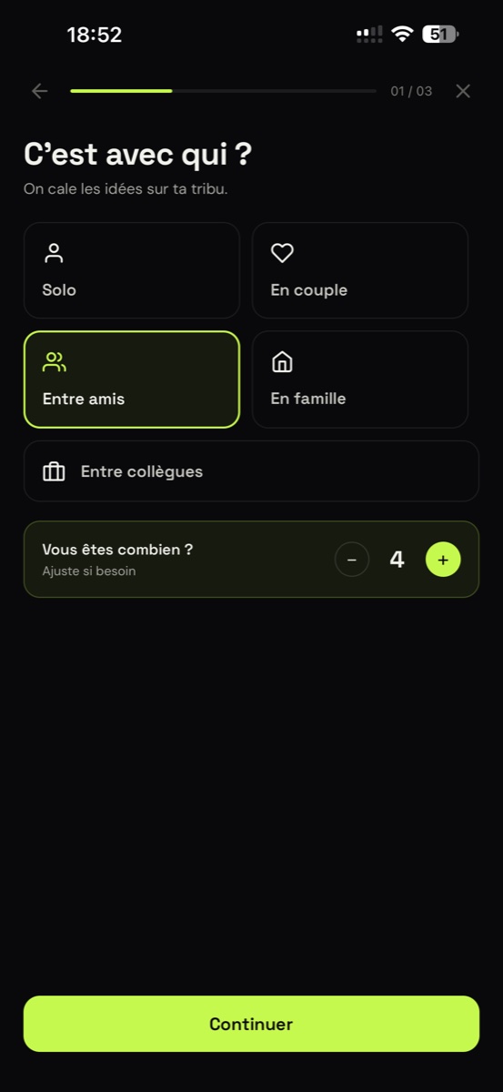 C’est avec qui ?